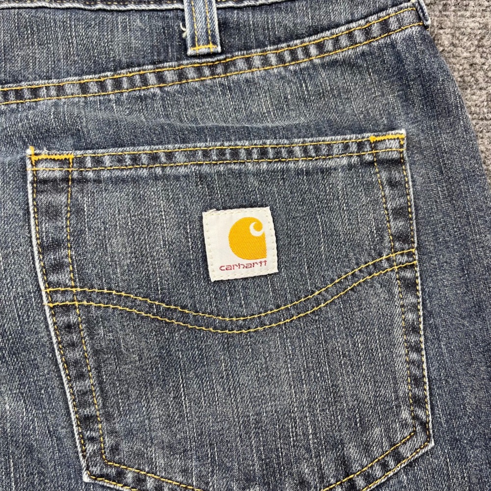 Carhartt Relaxed Fit Workwear Rugged Blue‎ Denim Jeans - Picture 6 of 7
